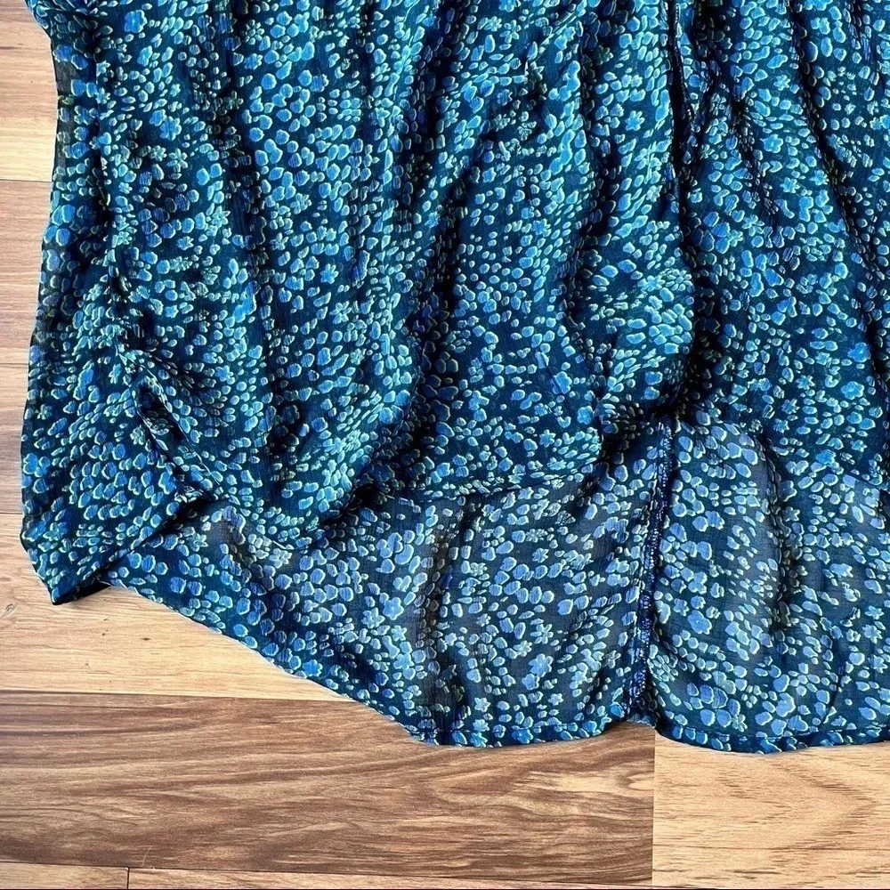 NEW Free People Sleepin' In Shirt Swim Coverup Blue Green M